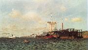 Levitan, Isaak Feischer wind. Wolga oil painting reproduction